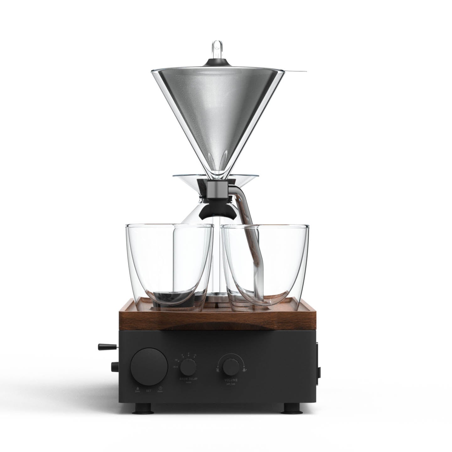 Barisieur Grande: Coffee & Tea Alarm Clock (Black)