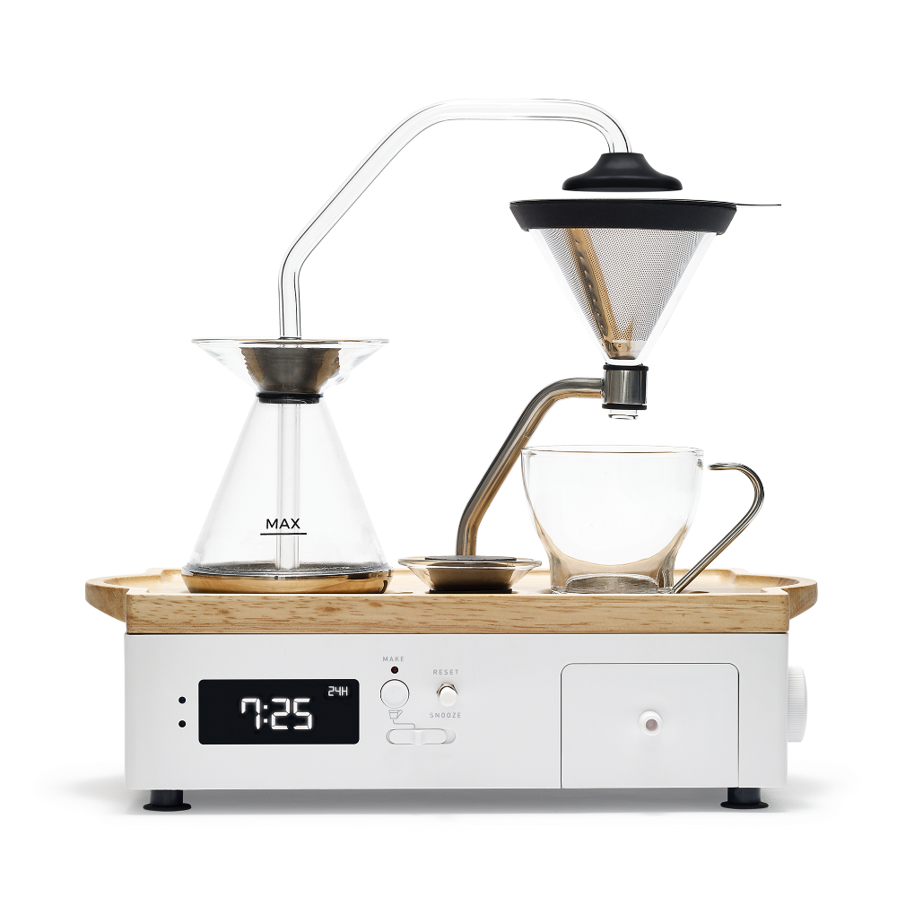 Barisieur Tea & Coffee Alarm Clock (White)